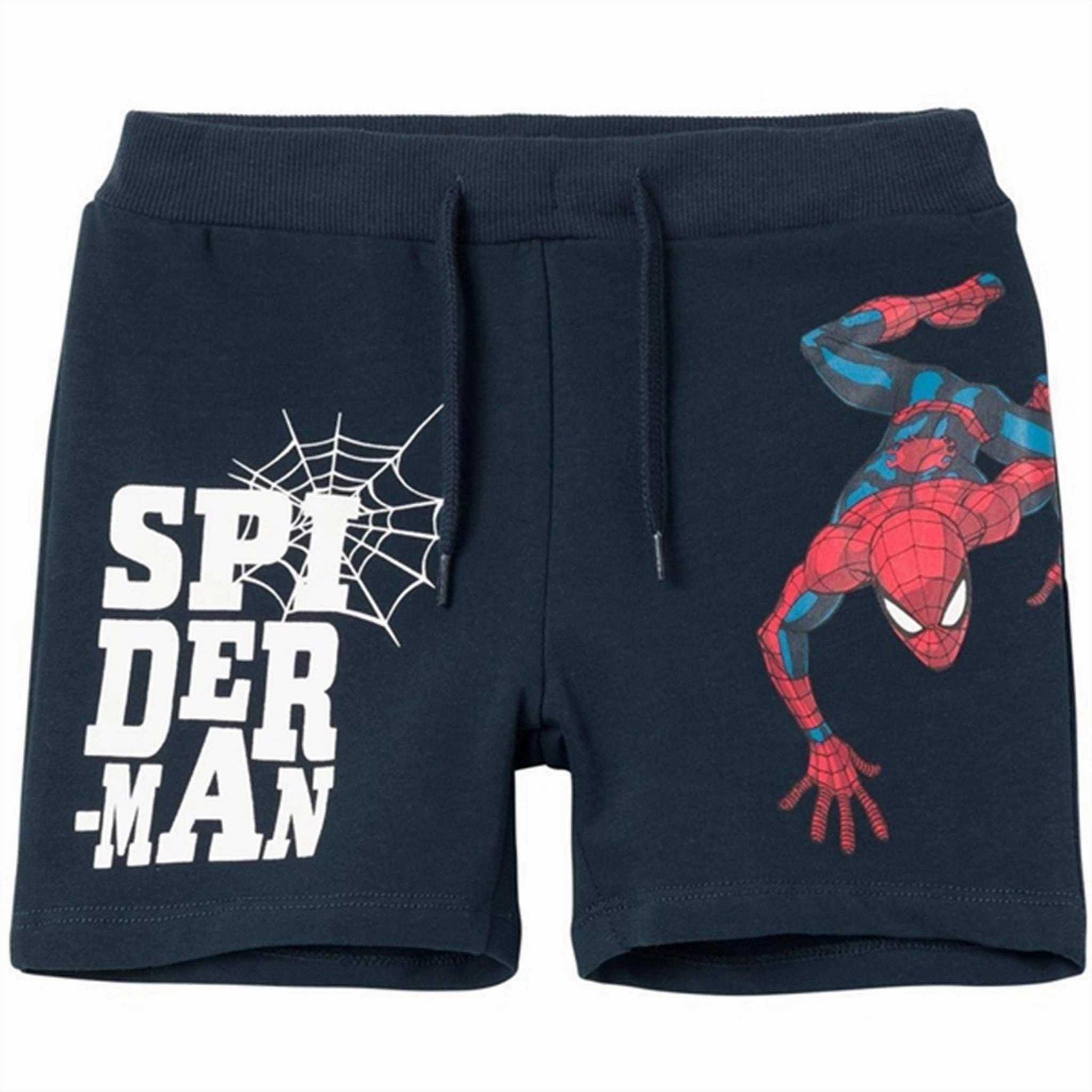 Sporty Style Beach Ready Name it Dark Sapphire Mile Spiderman Sweat Shorts