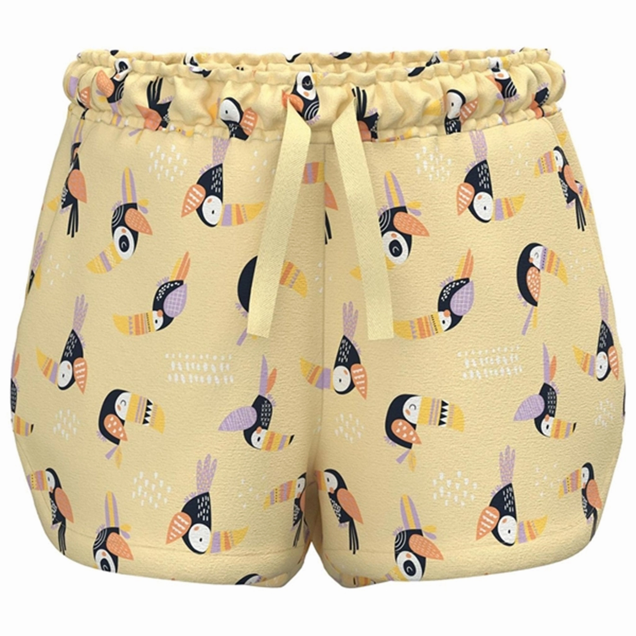 QuickAccessPockets Name it Double Cream Toucan AOP Vigga Shorts
