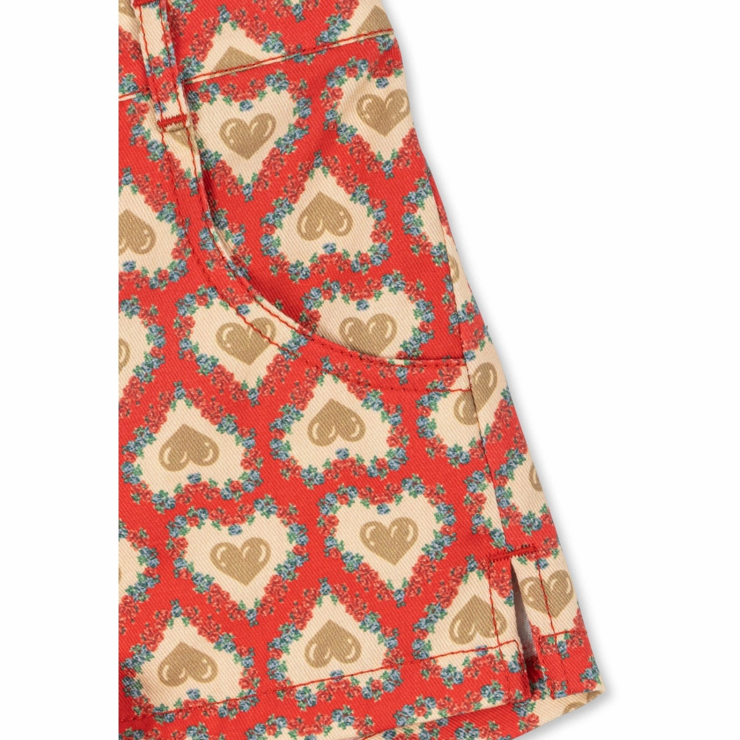 button fly Bootcut style Konges Sl?jd Felice Frankie Mini Shorts Gots