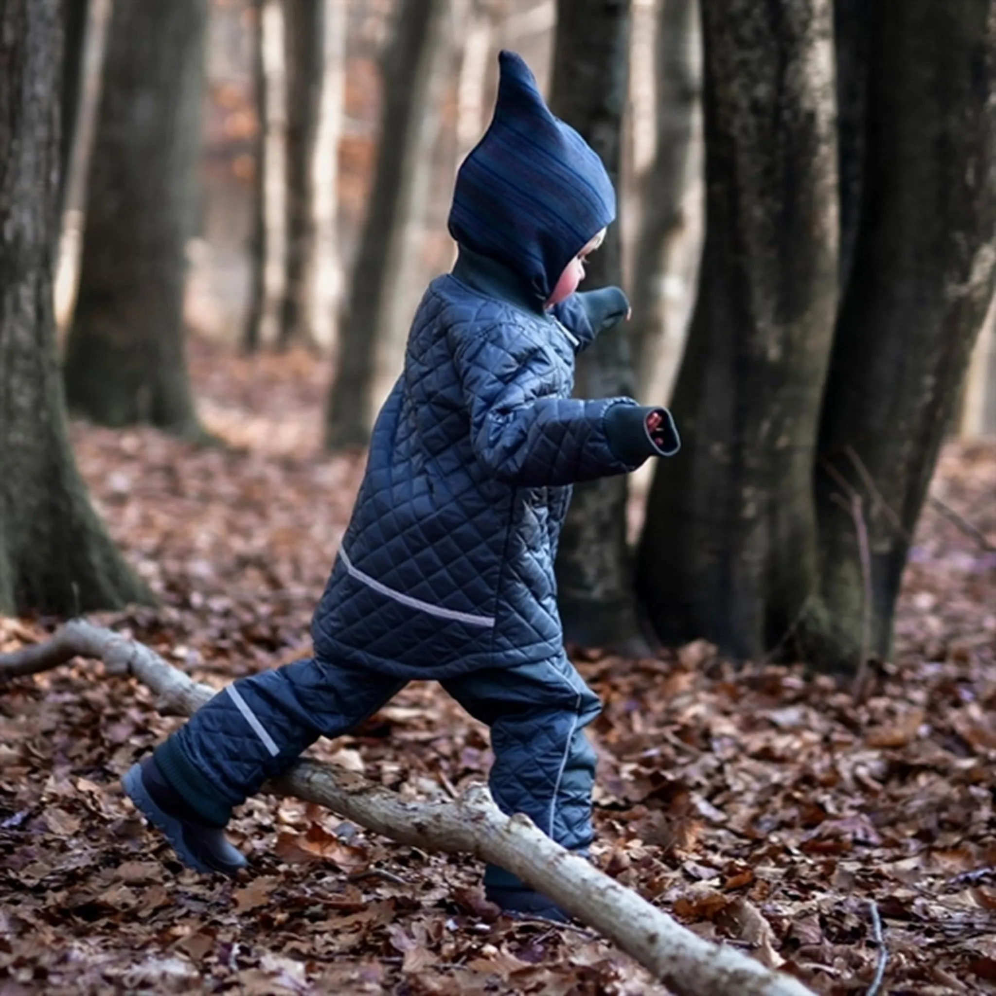 Split-Sleeve Satin-Edge Mikk-Line Termos?t Basic Blue Nights