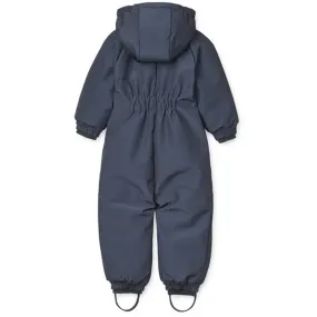 Breathable-Lining Liewood Lin Baby Snowsuit Classic Navy