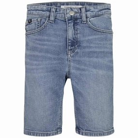 Wrinkle Resistant Finish Sleepwear Calvin Klein Denim Shorts High Visual Blue