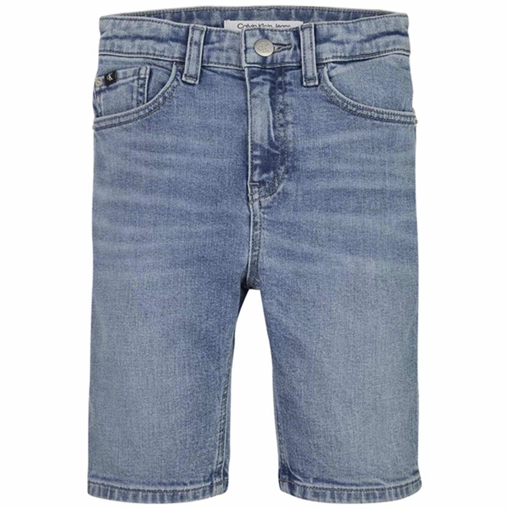 Calvin Klein Denim Shorts High Visual Blue Sun Protection Fabric