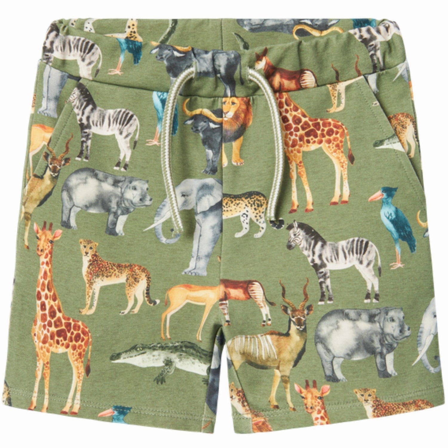 retail industry Name It Oil Green Jasen Sweat Long Shorts