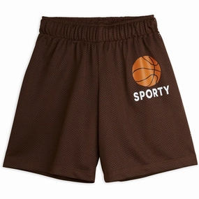 Mini Rodini Brown Basket Mesh Sp Shorts Daily Use