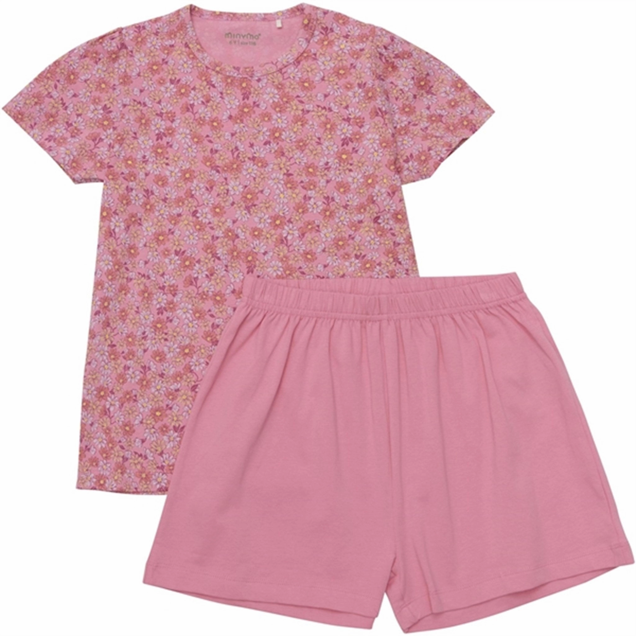 spandex blend Minymo Morning Glory 2-delt Set AOP