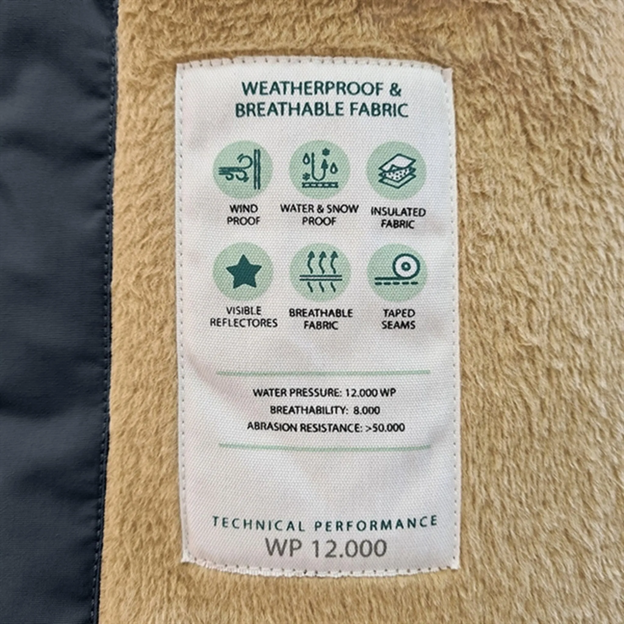 Waterproof Outer Layer type MINI A TURE Wang Fleece Fur Winter Jacket Blue Nights