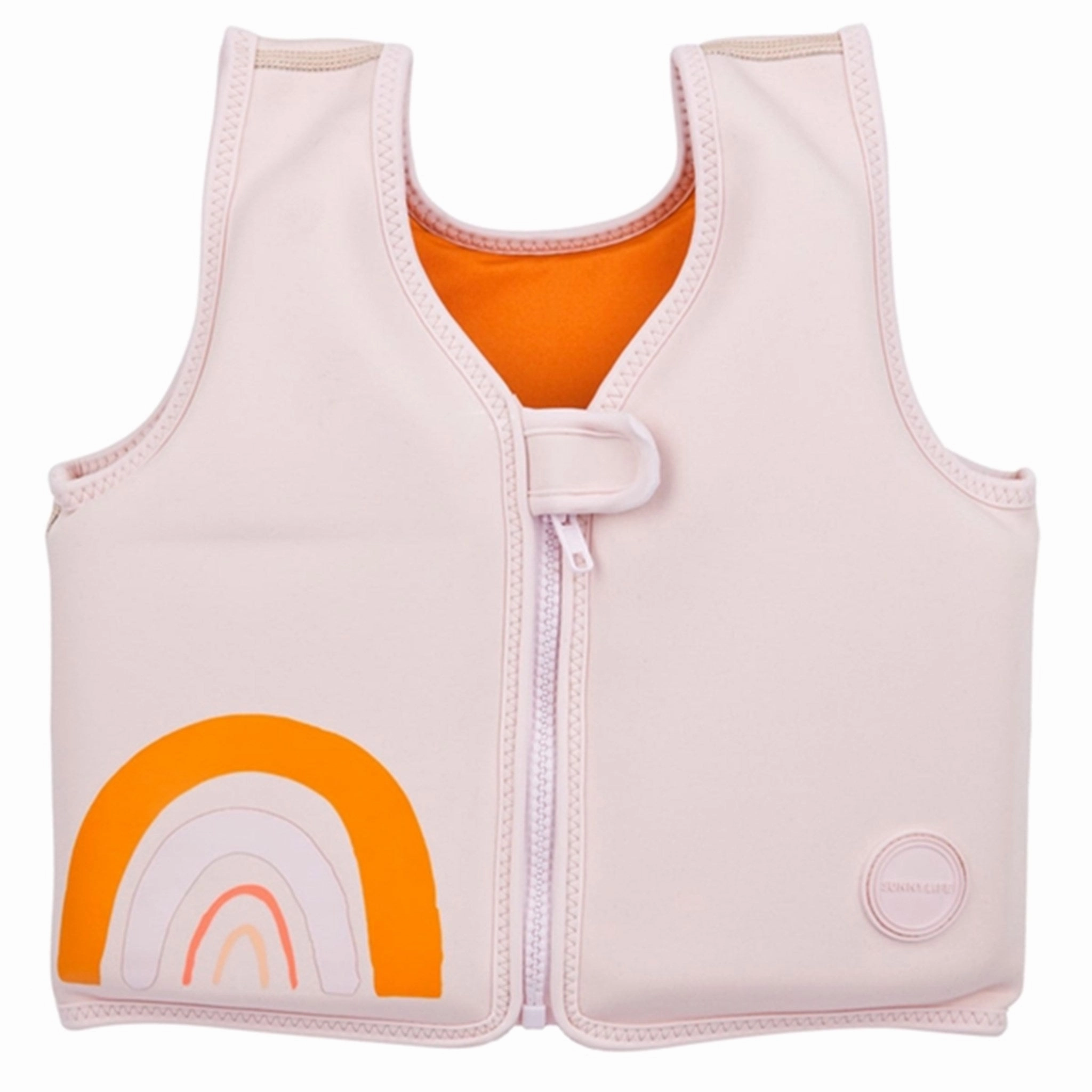 SunnyLife Float Vest Desert Palms Powder Pink chlorine resistant Flexible Bonded Seams