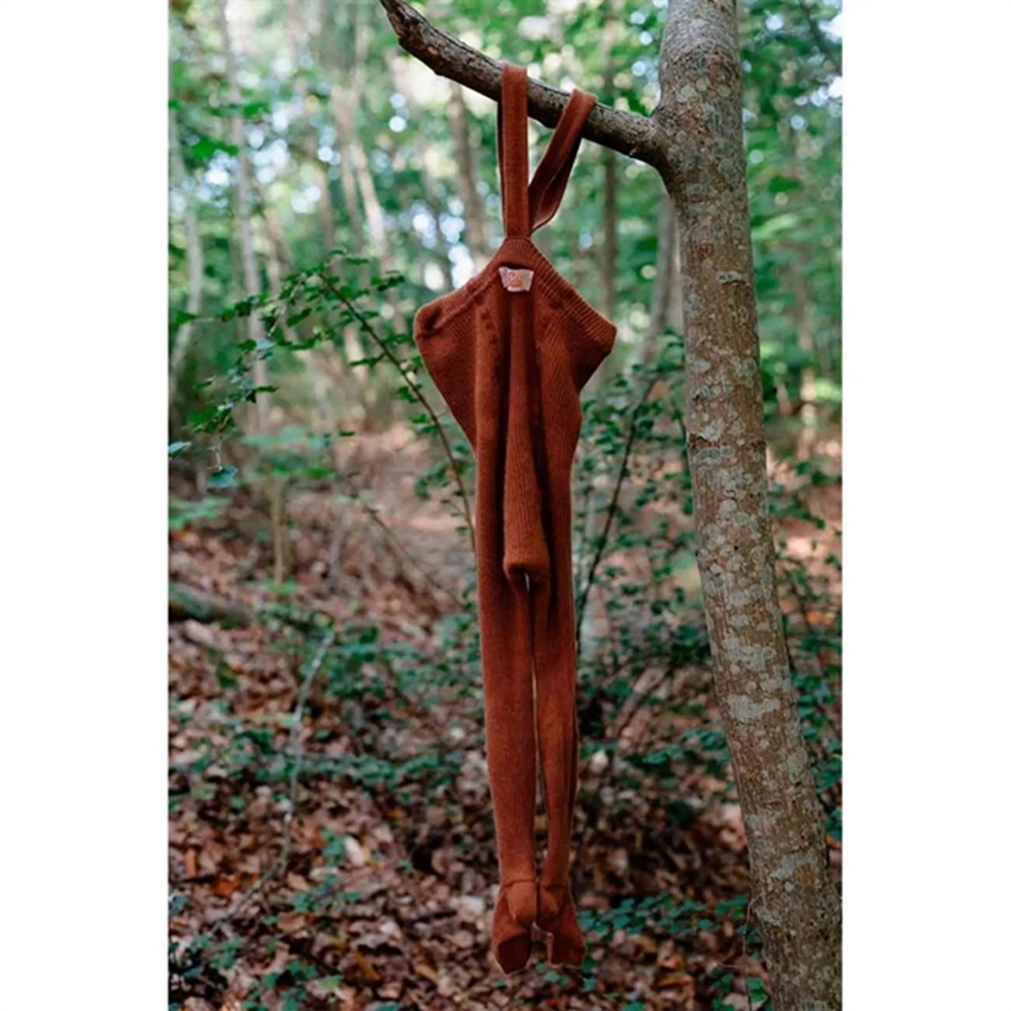 Silly Silas Footed Tights Cinnamon Body Sculpting