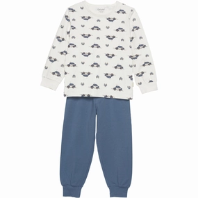 CeLaVi Blue Fushion Pajamas No Trace Relax Fit