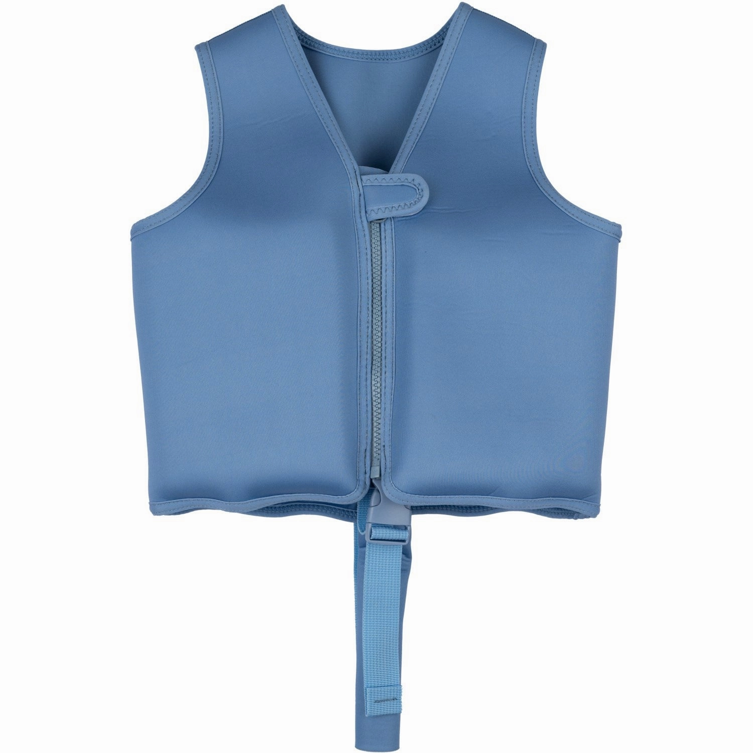 Easy Care All-Over Comfort Mikk-Line Swim Vest Solid Faded Denim