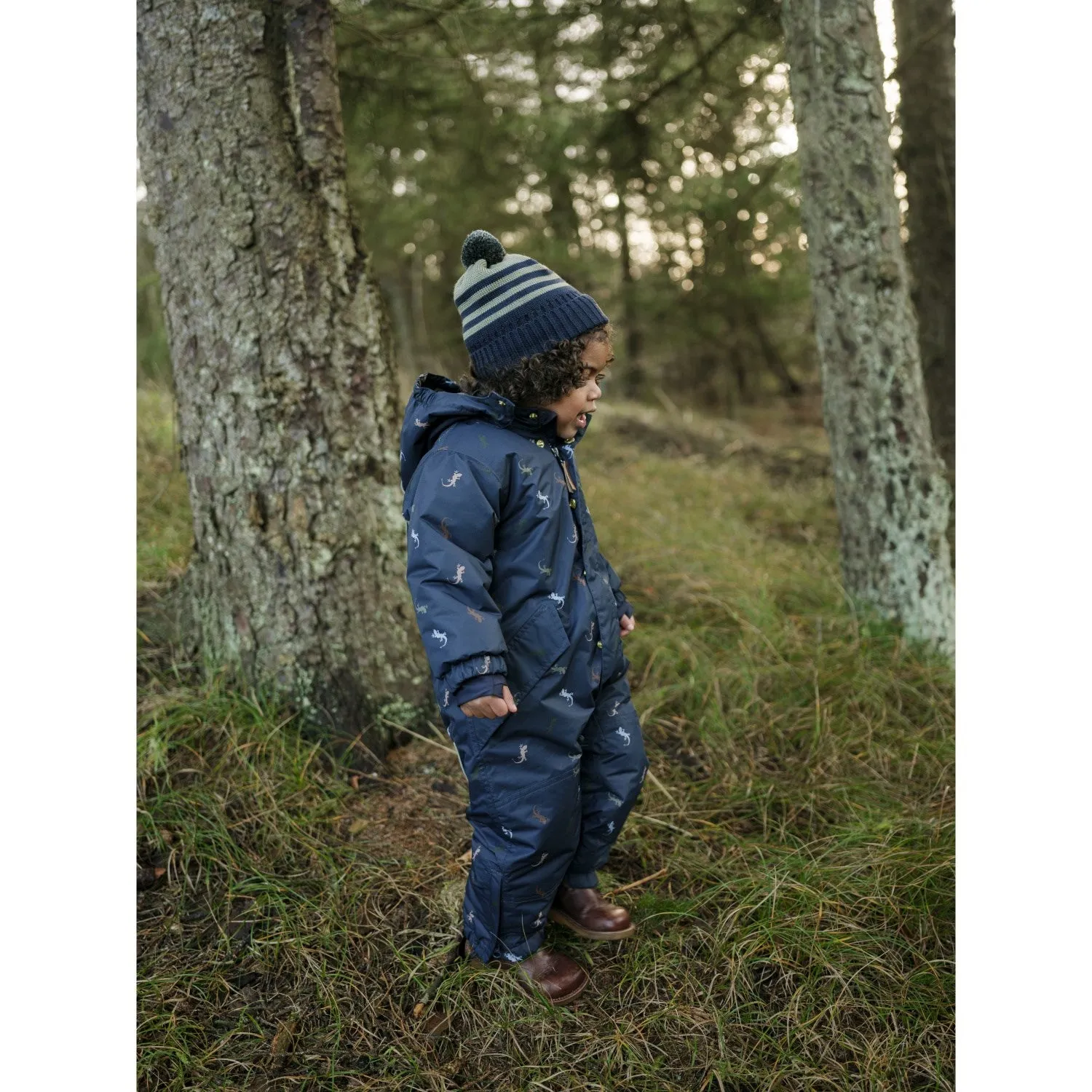 Hust & Claire More Navy Orlando Lizards Classic button-up top Adjustable-Straps