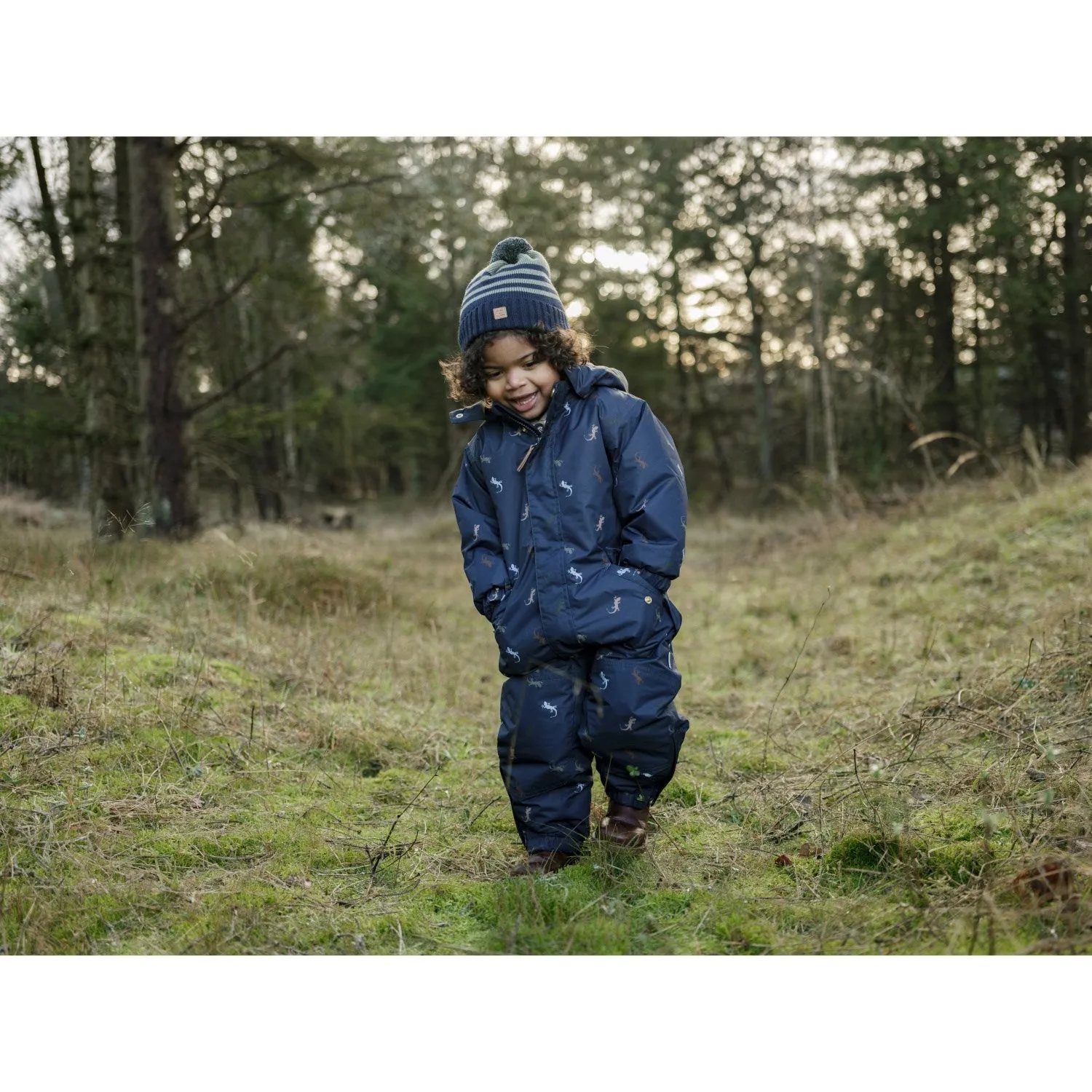 Hust & Claire More Navy Orlando Lizards Trendy button-down