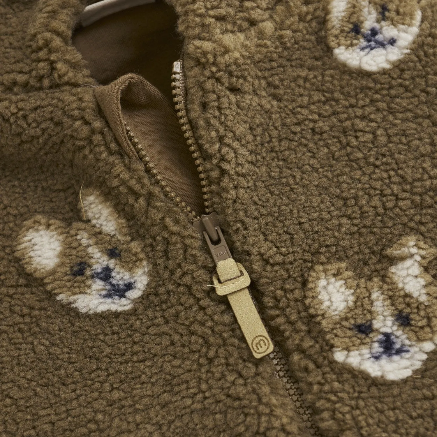 Baby-Shower animal-print Minymo Sepia Jumpsuit Teddy