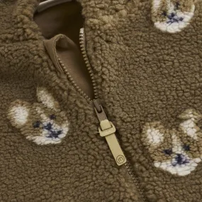 Baby-Shower animal-print Minymo Sepia Jumpsuit Teddy