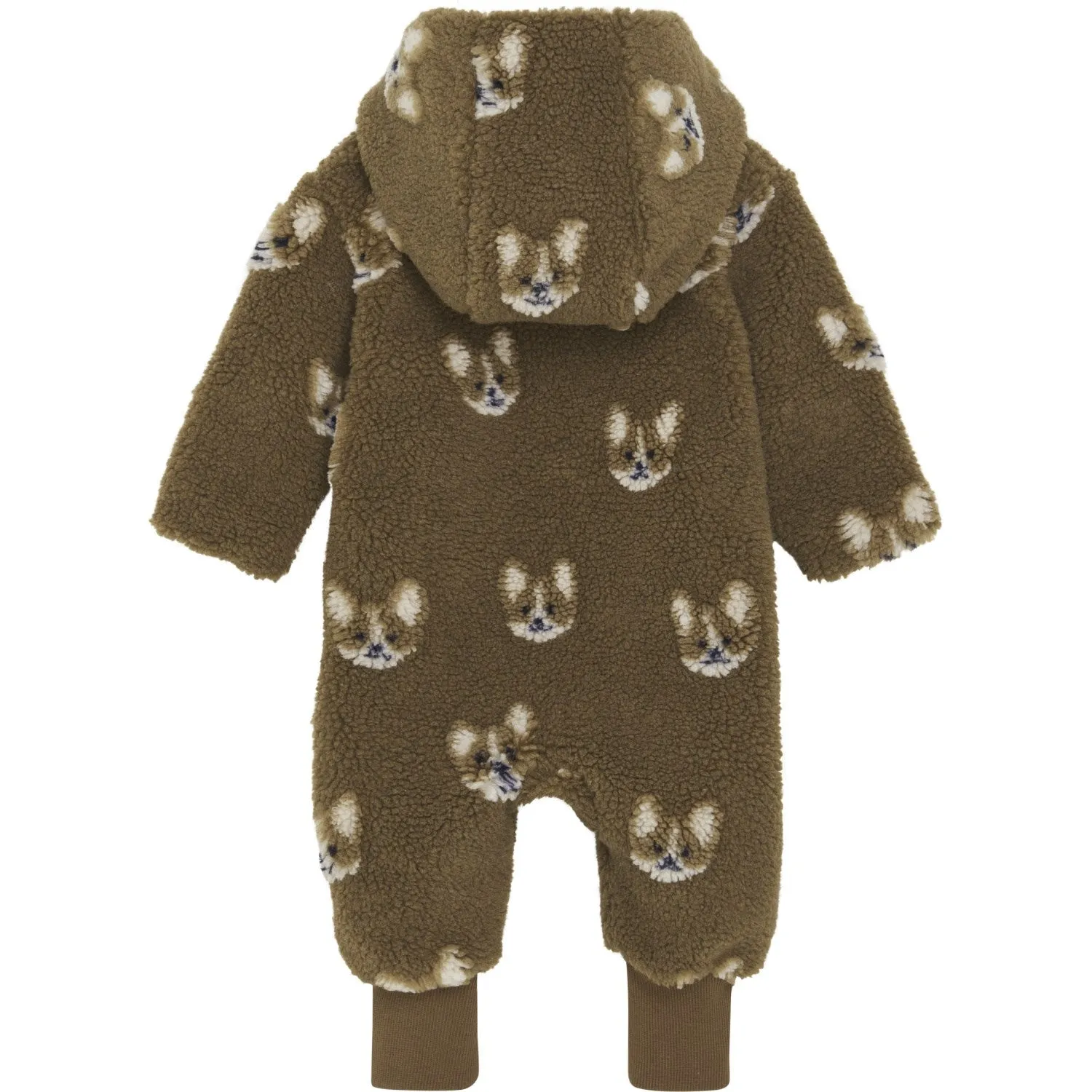 Dance-Party Hidden-Pocket Minymo Sepia Jumpsuit Teddy