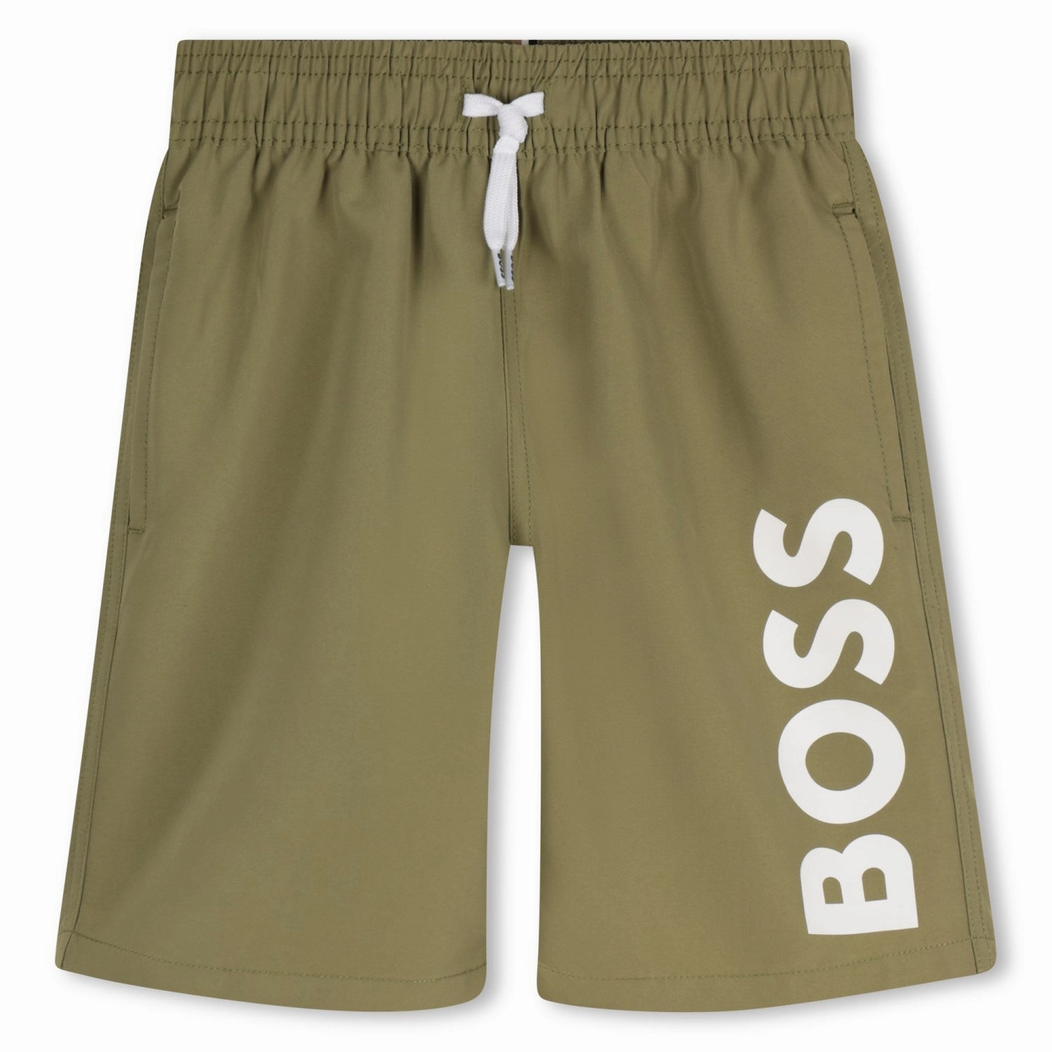 Casual Elegance Poolside Lounge Hugo Boss Dark Green Swim Shorts