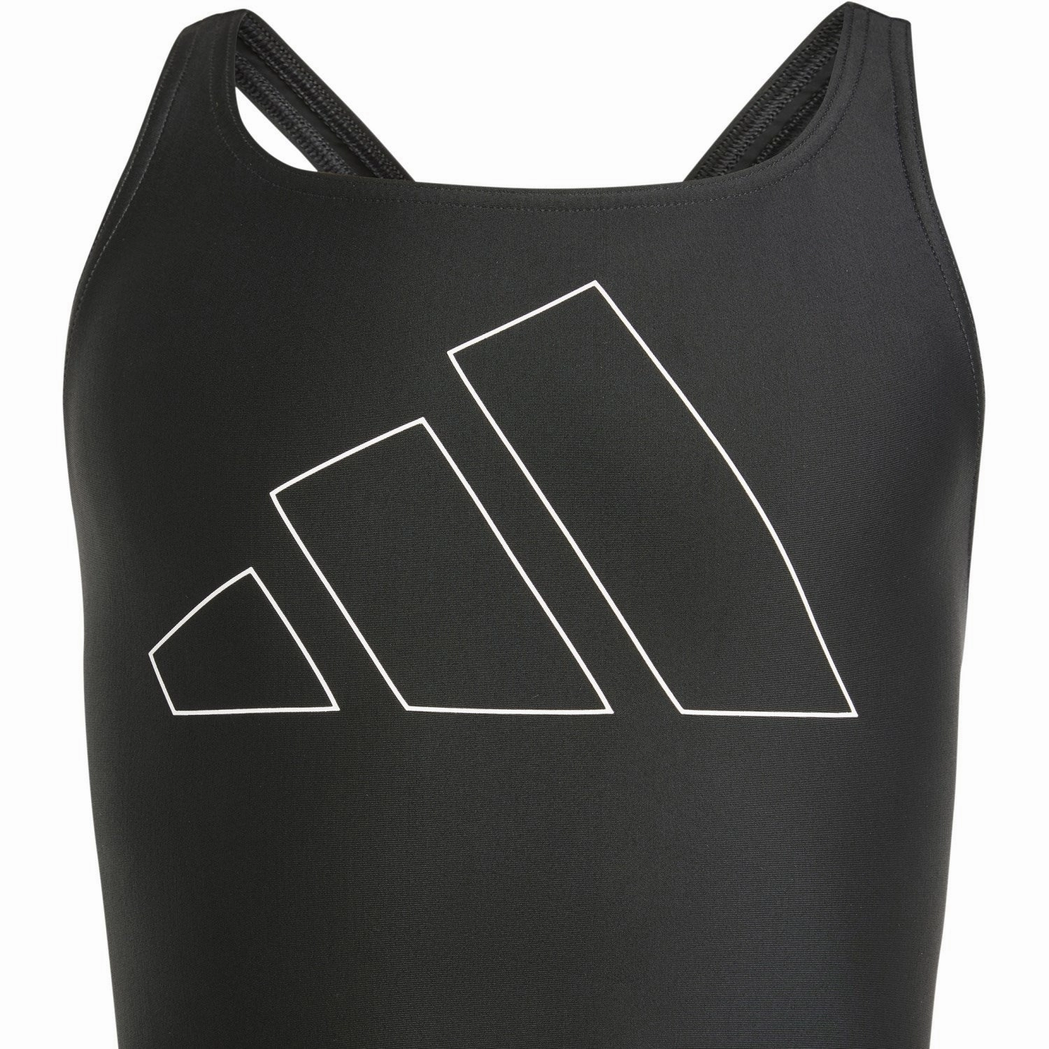 adidas Originals Black/White Big Bars Swimsuit G Neutral Tone Trims