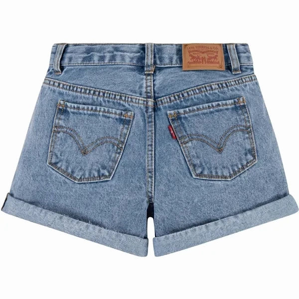 Anti Pilling Surface Polyester fabric Levi's Mini Mom Shorts W/ Roll Cuf Vibe Check