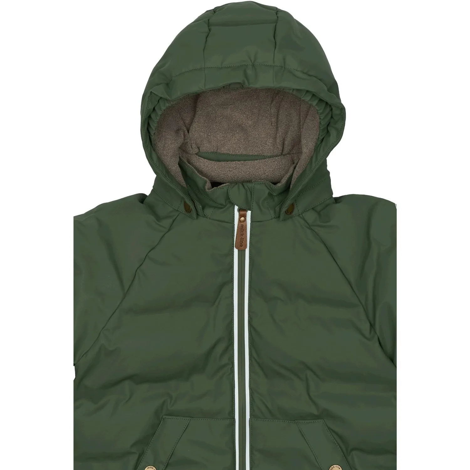 Comfortable Shield Mikk-Line Thyme PU Puff Jacket