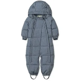 Statement-Piece Versatile everyday shirt LieWood Check Classic Navy / Dark Sandy Sylvie Baby Snowsuit