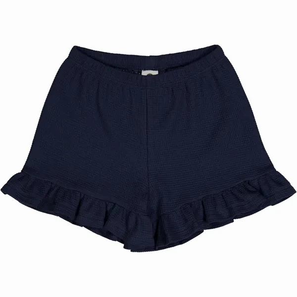 Street Ready M??sli Night Blue Waffle Frill Shorts