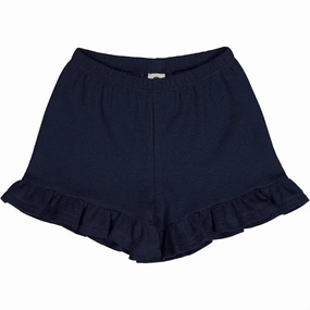 Street Ready M??sli Night Blue Waffle Frill Shorts