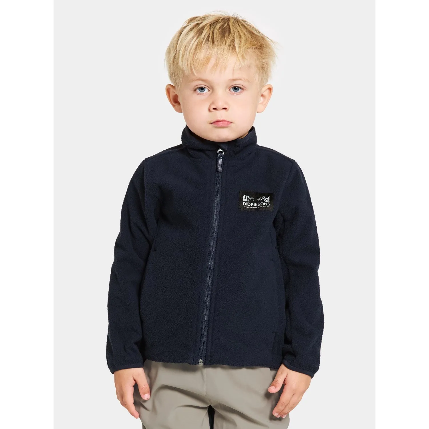 Didriksons Dark Night Blue Muskot Kids Jacket Gear Layer Performance Layer