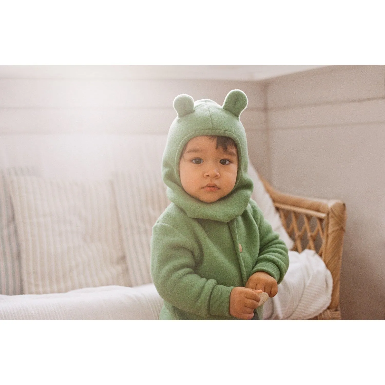 Snow Day Molo Moss Green Umar Fleece Suit