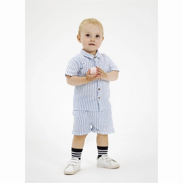 THE NEW Siblings Blue Fog Kojo Shorts Soft Inner Lining