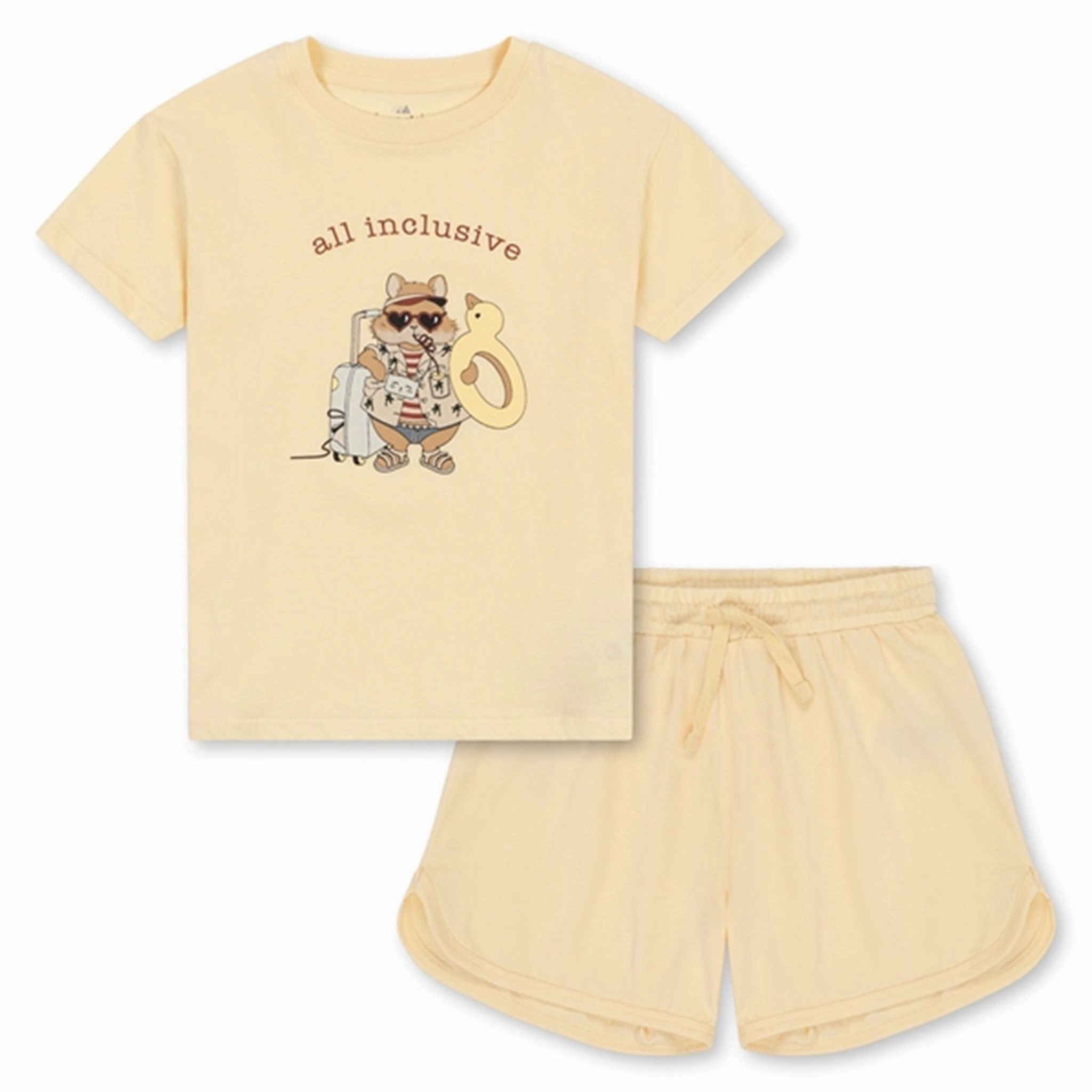 Konges Sl?jd Banana Crepe Famo Set Slip Resistant Inner Grip Practical Wear