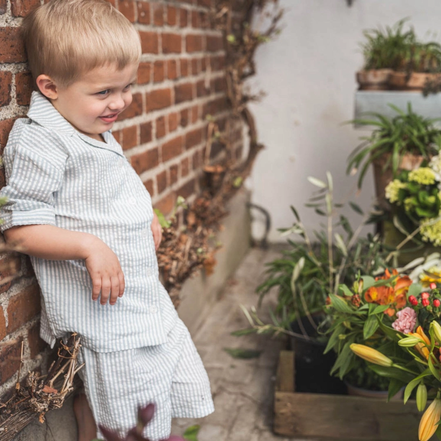 Glide On Waist System That's Mine Blue Stripe Isa Shorts