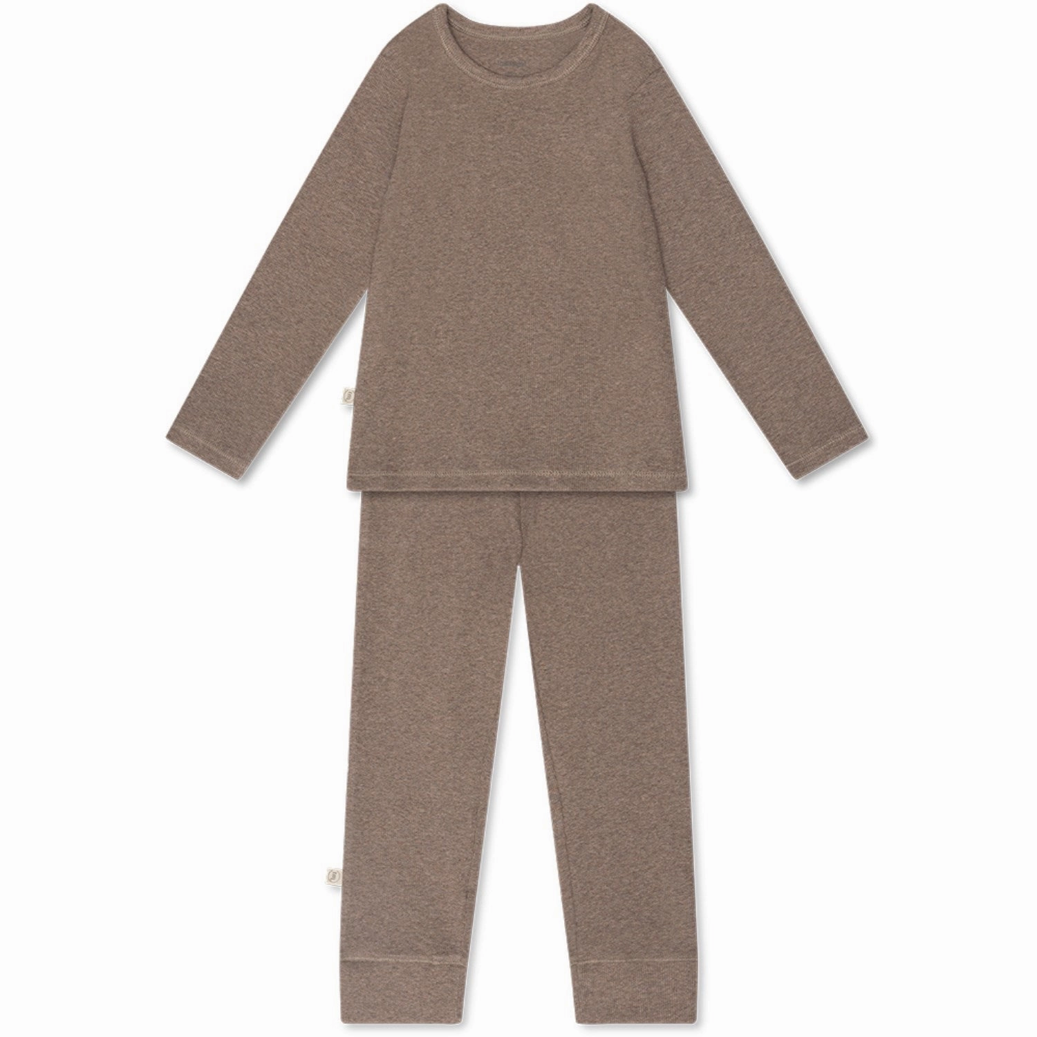 That's Mine Brown Melange Christer Homewear Set Soft touch finish