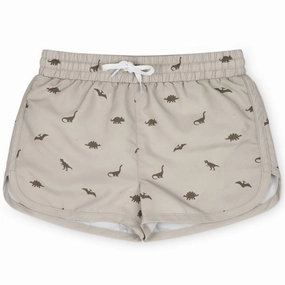 That's Mine Dinosaur Oatmeal Sonny Swim Shorts Fashion Trend Convertible Strap Options