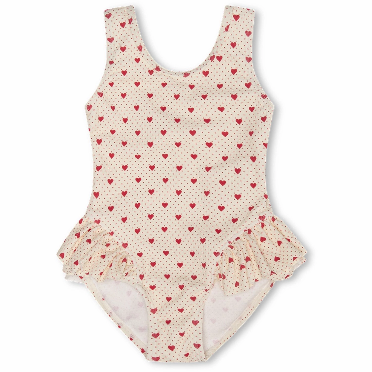 Compression Support Zones Stretch Free Waistband That's Mine Lots Of Love Red Safina Swimsuit