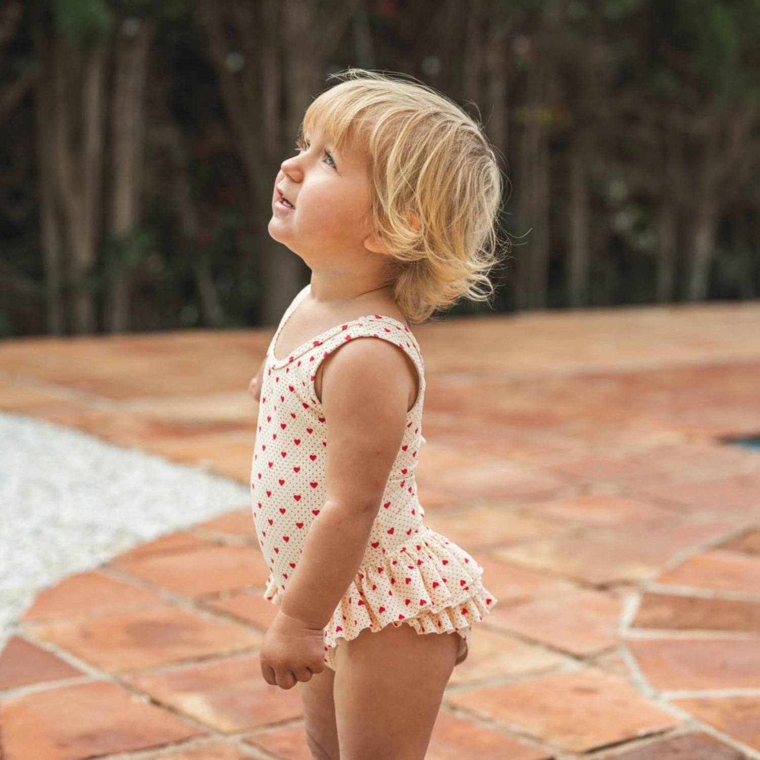 That's Mine Lots Of Love Red Safina Swimsuit Playful Colors Soft Touch Textile