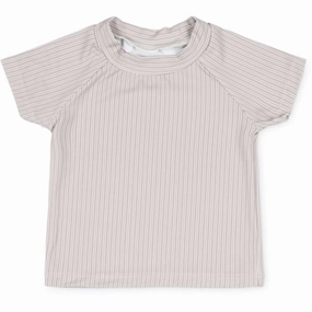 That's Mine Stripes Sasha Swim T-Shirt Sand Resistant Texture Abrasion Resistant Surface