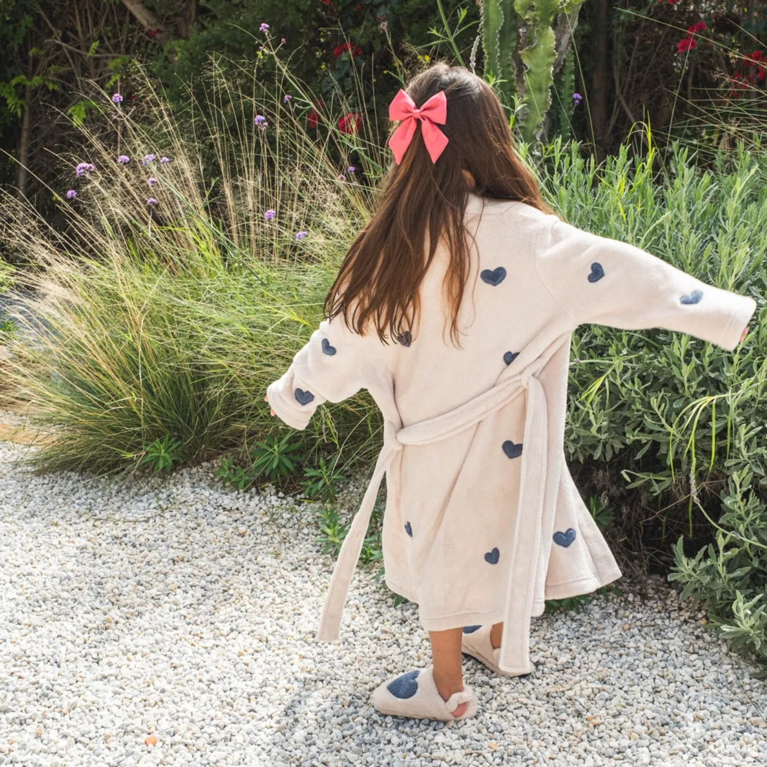 That's Mine Lots Of Love Sky Mace Bath Robe Stay In Style