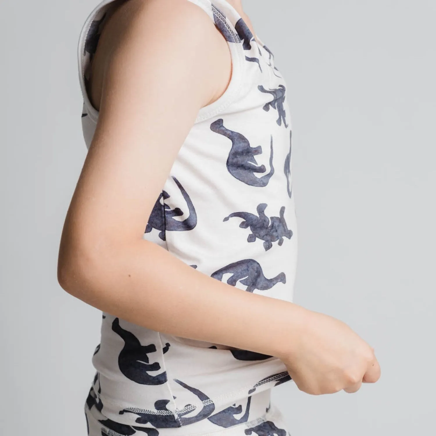 That's Mine Mono Dino Emil Tanktop 2-Pack warm - feeling clothing