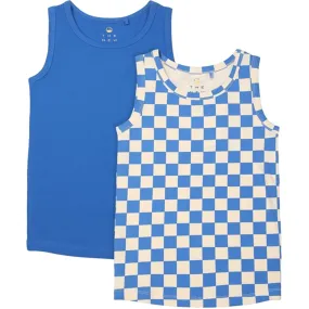 The New Strong Blue Tank Top 2-Pack weekday look Adaptable