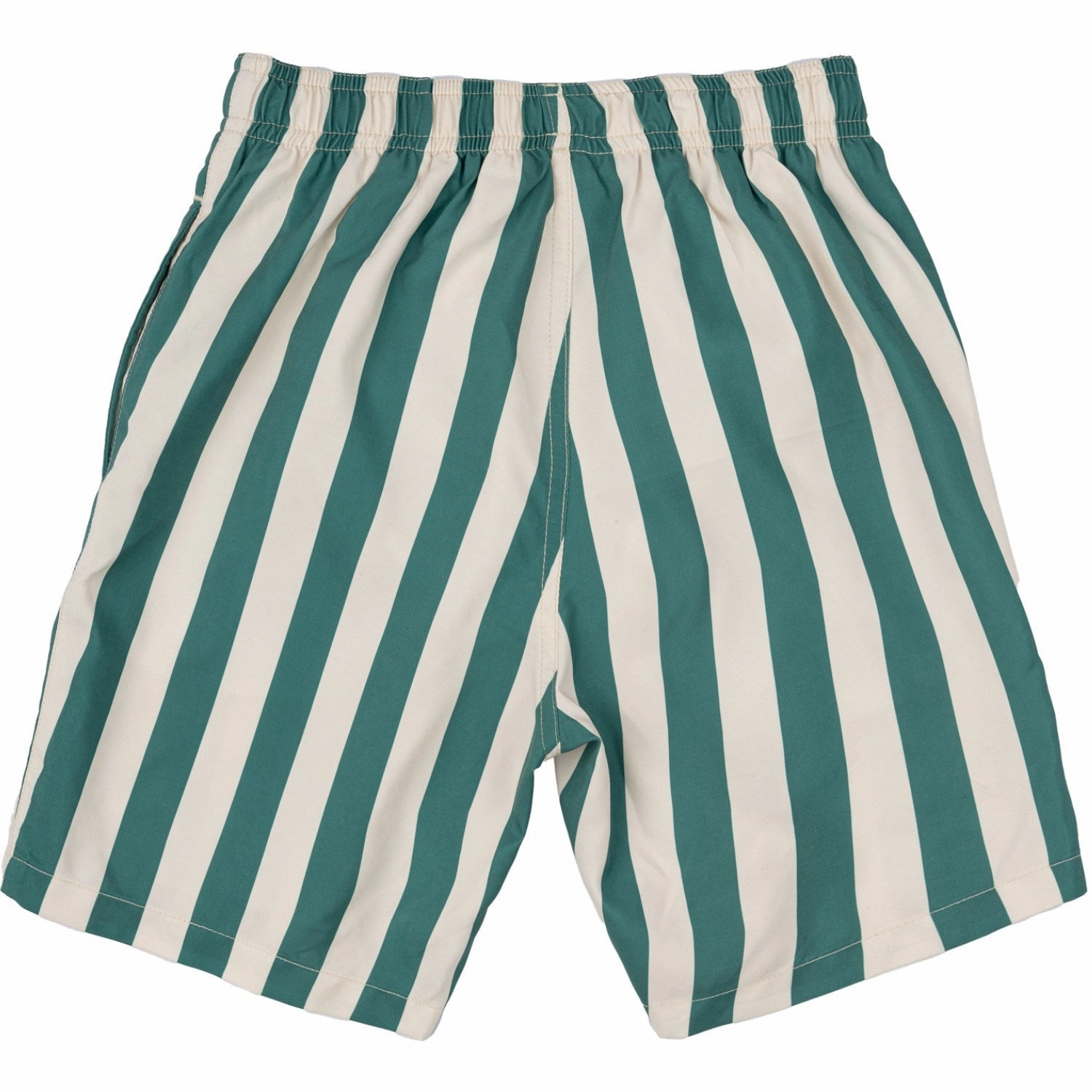 Odor Resistant Finish The New Bottle Green Striped Nibes Swim Shorts