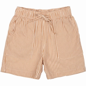 Multi Panel Cut The New Indian Tan Striped Ollie Shorts