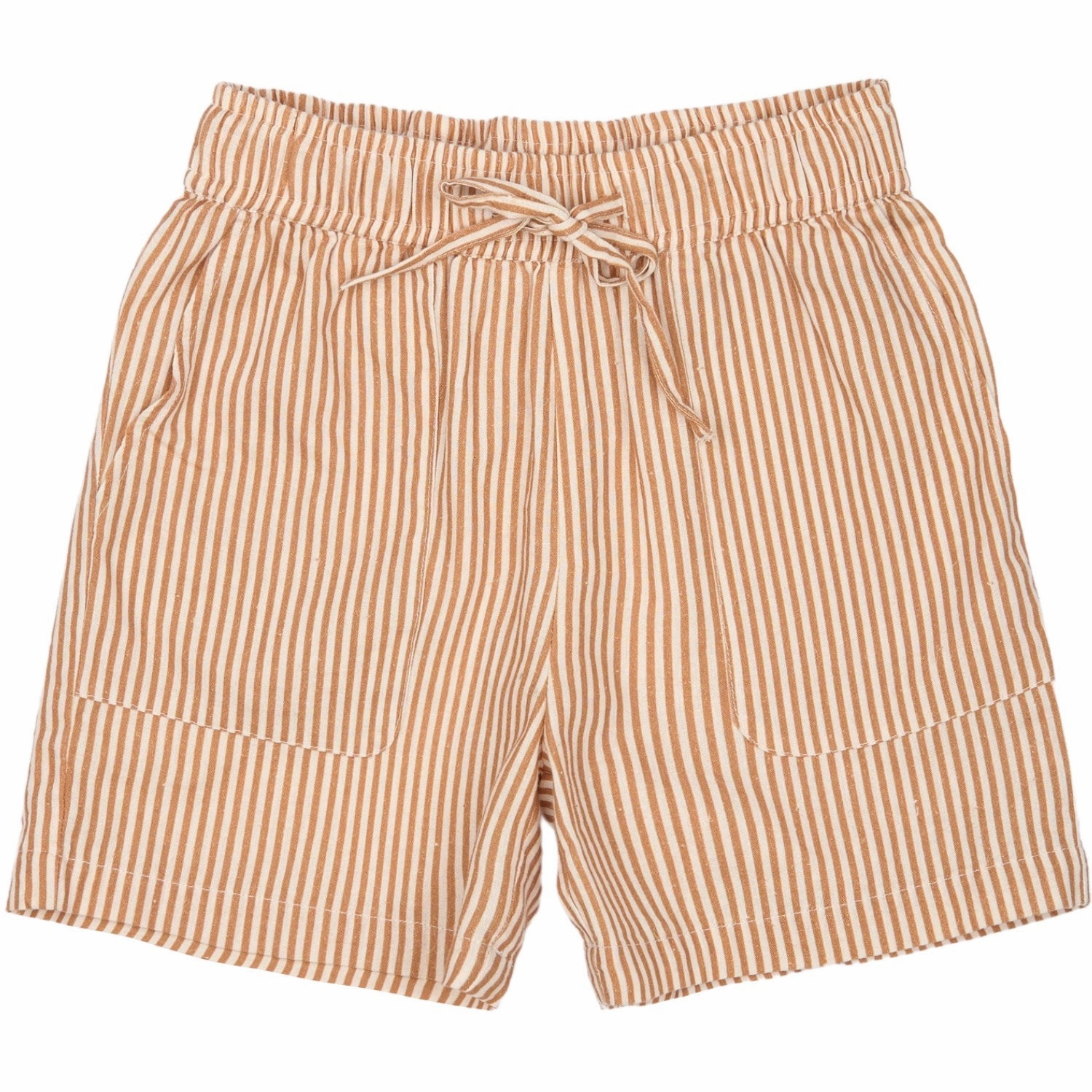 construction work The New Indian Tan Striped Ollie Shorts