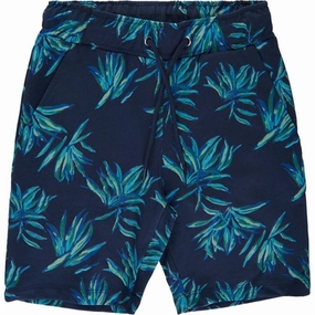 Quick Access Zip Pockets THE NEW Navy Blazer Leaf AOP Genuine Shorts