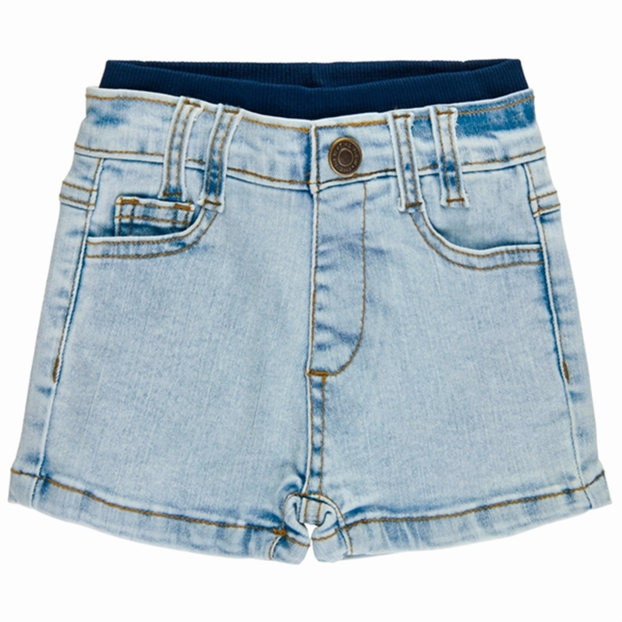 Travel Shorts THE NEW Siblings Light Blue Wash Garen Denim Shorts