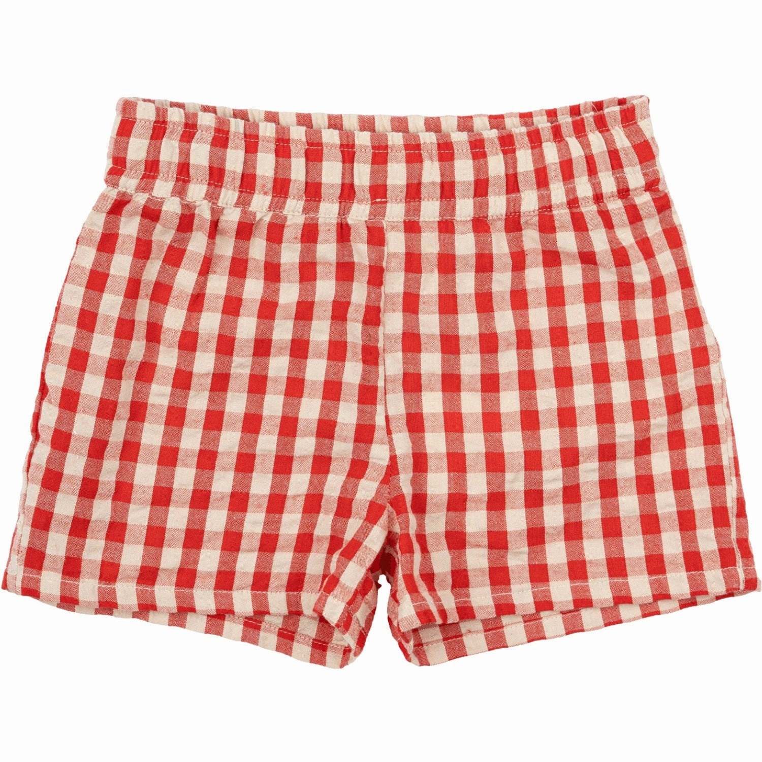 THE NEW Siblings Poppy Red Check Nelly Shorts Static Resistant Fibers