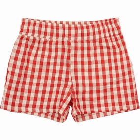 Summer Wardrobe THE NEW Siblings Poppy Red Check Nelly Shorts