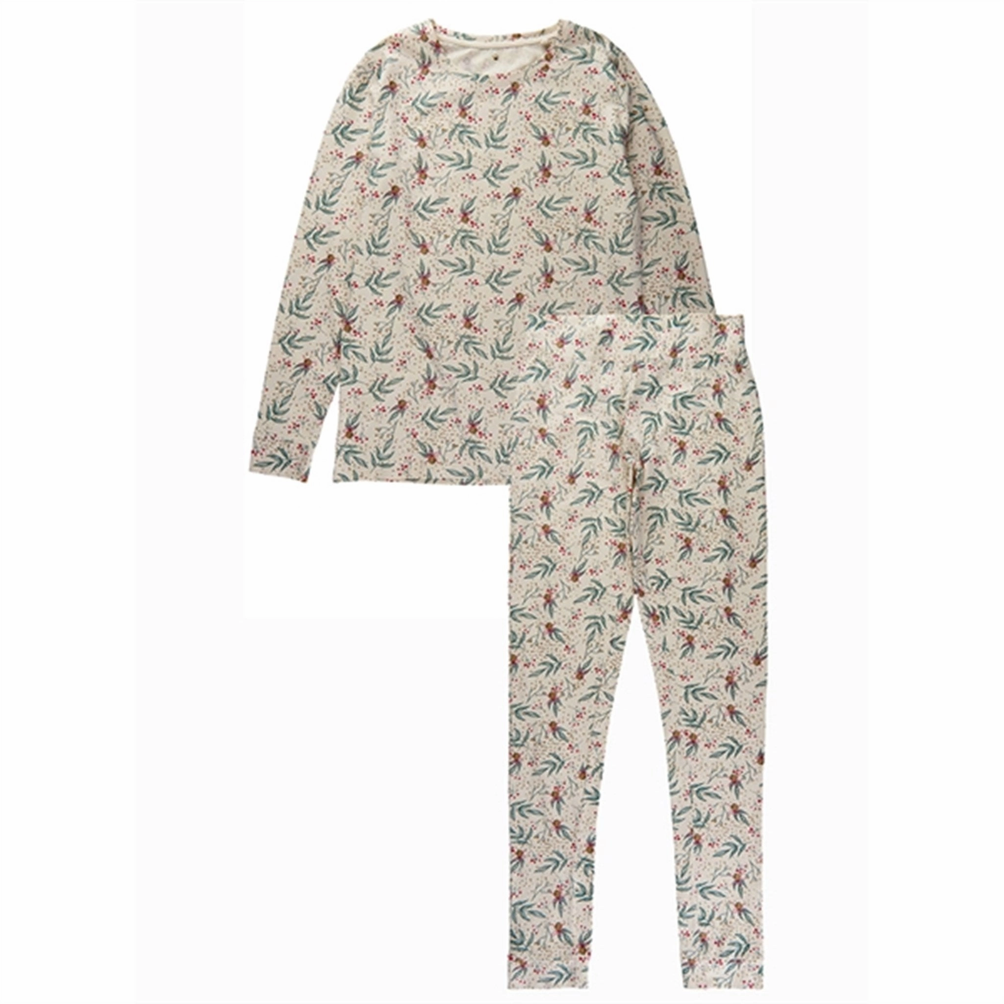 Indoor Calm The New White Swan Bell Aop Holiday Pyjamas Adult