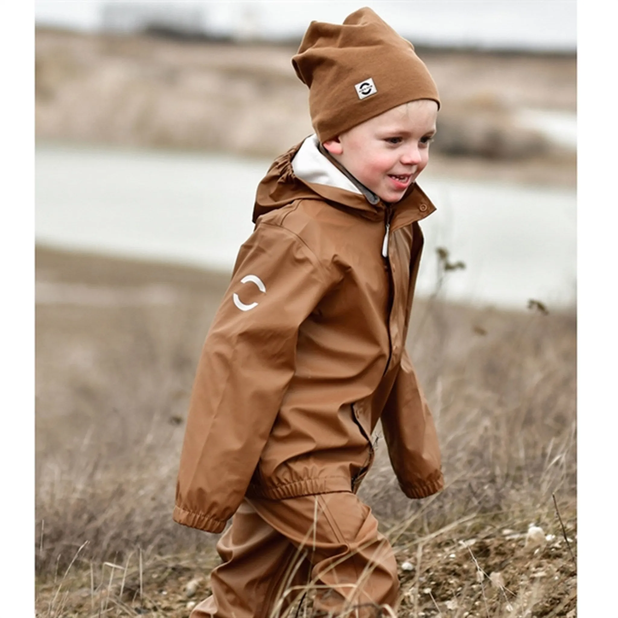 Wanderer Coat Style Fast Drying Mikk-Line Rainwear Jacket And Pants Rubber