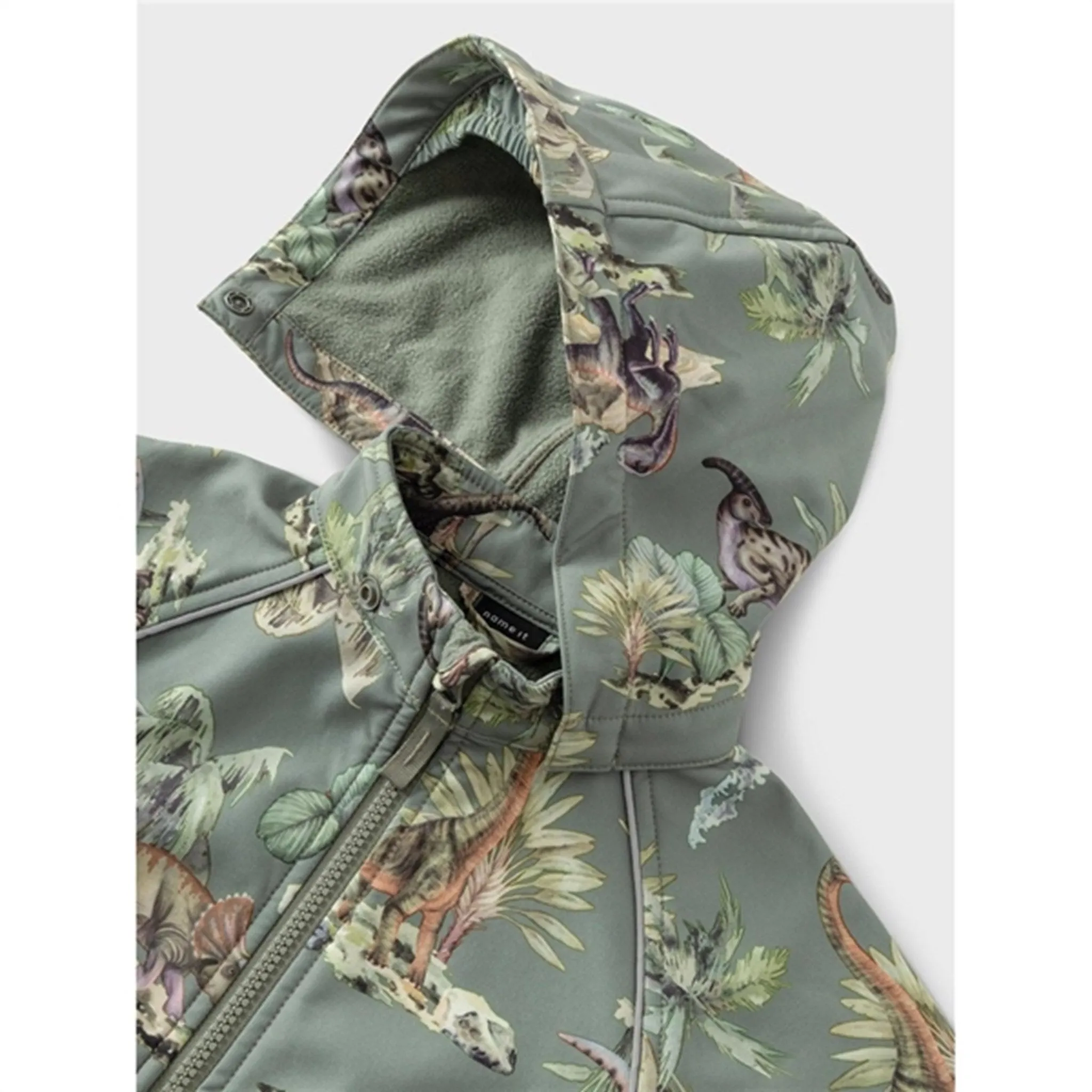 Functional Warmth Name it Agave Green Alfa08 Softshell Jacket Dino
